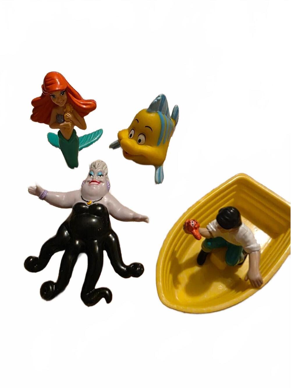 Vtg Disney The Little Mermaid Figures Lot